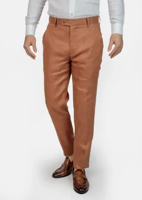 Amber Brown Linen Pants