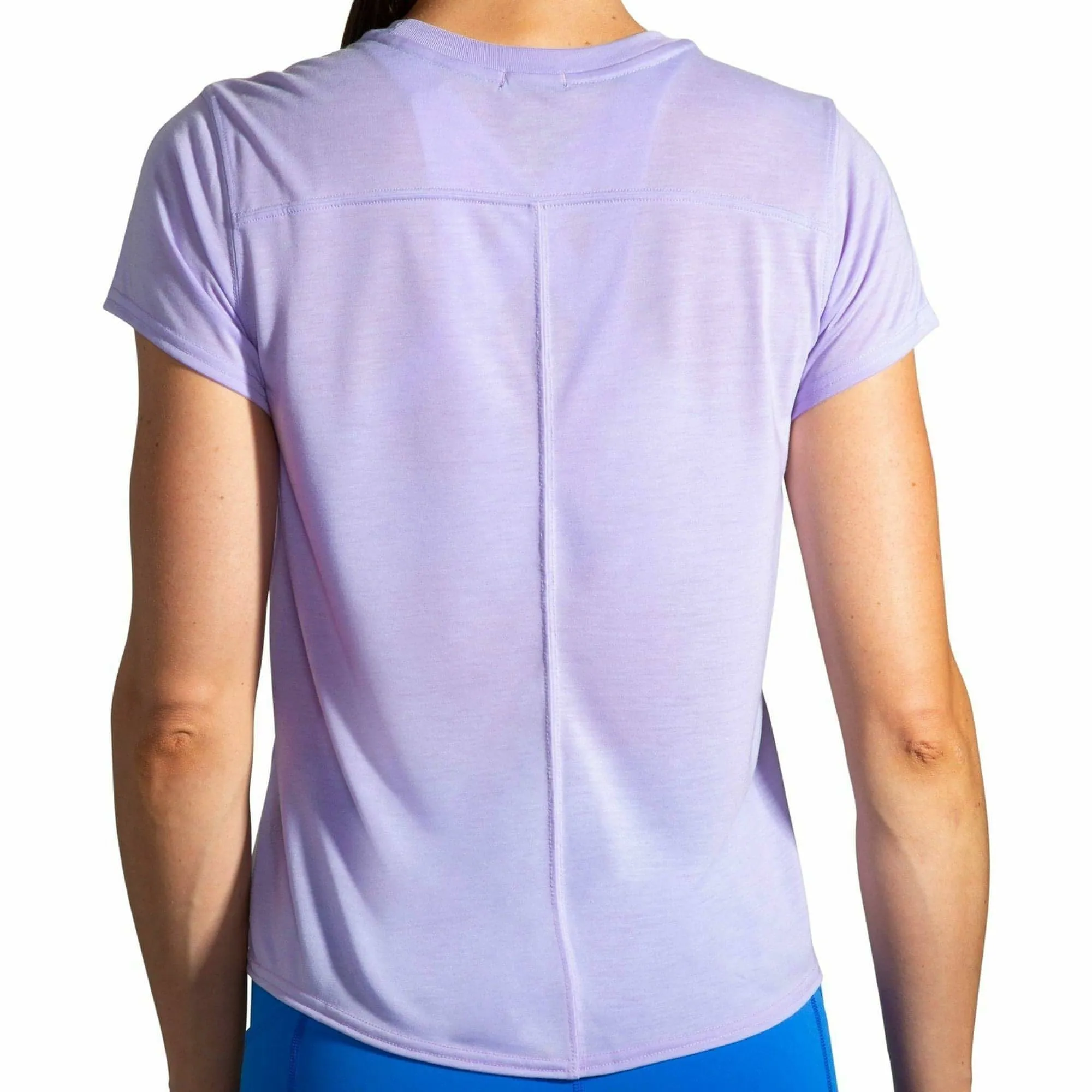 Brooks Distance Graphic Short Sleeve Womens Running Top - Purple