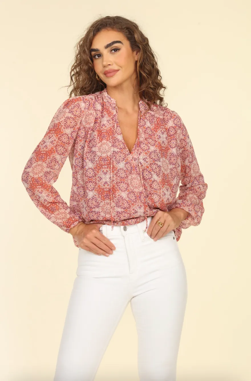 Chiffon Surplice Top