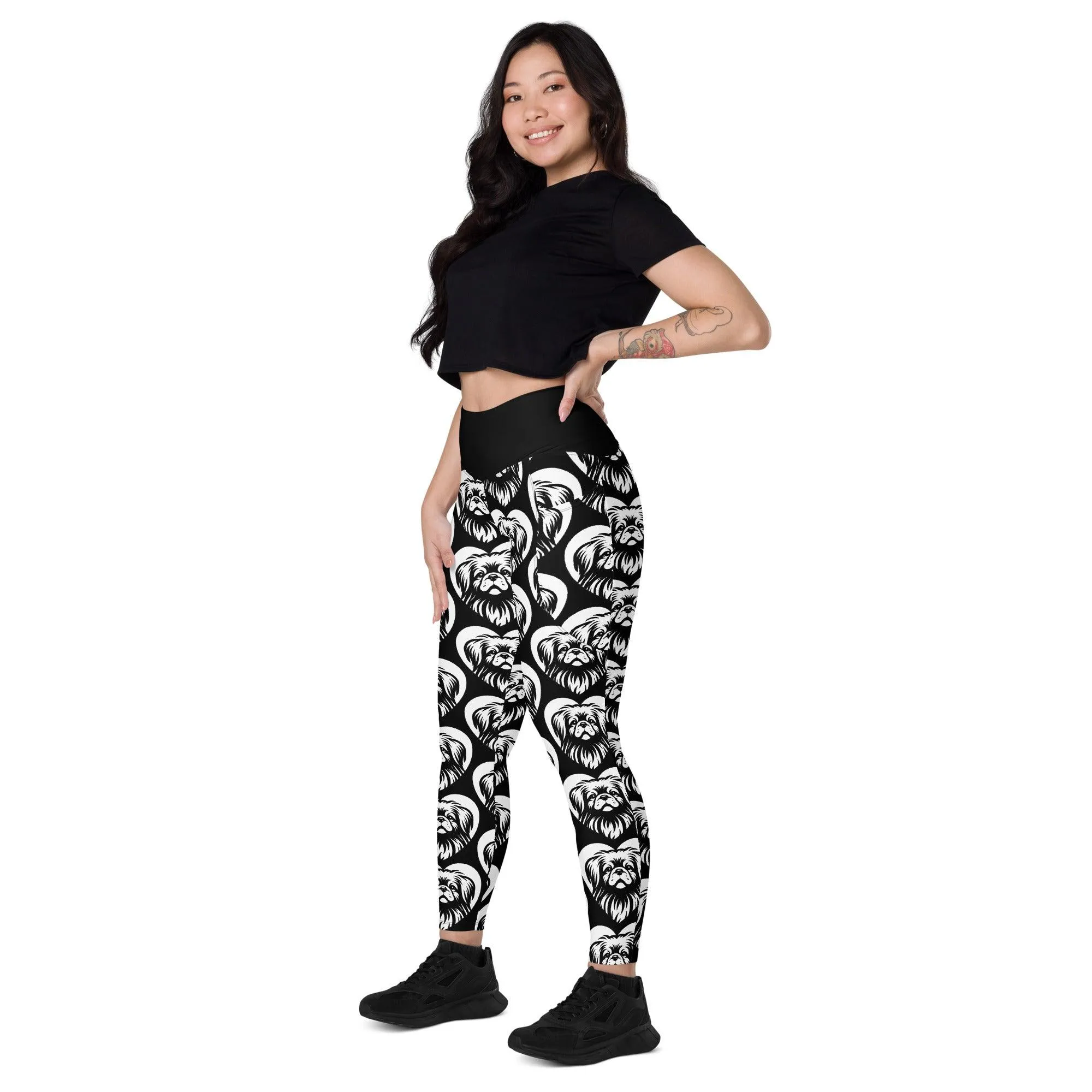 DOG BREED LEGGINGS with pockets - PEKINGESE - HERTTAHOUND