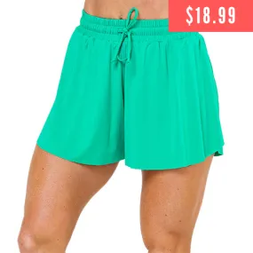 Flowy Shorts | Kelly Green