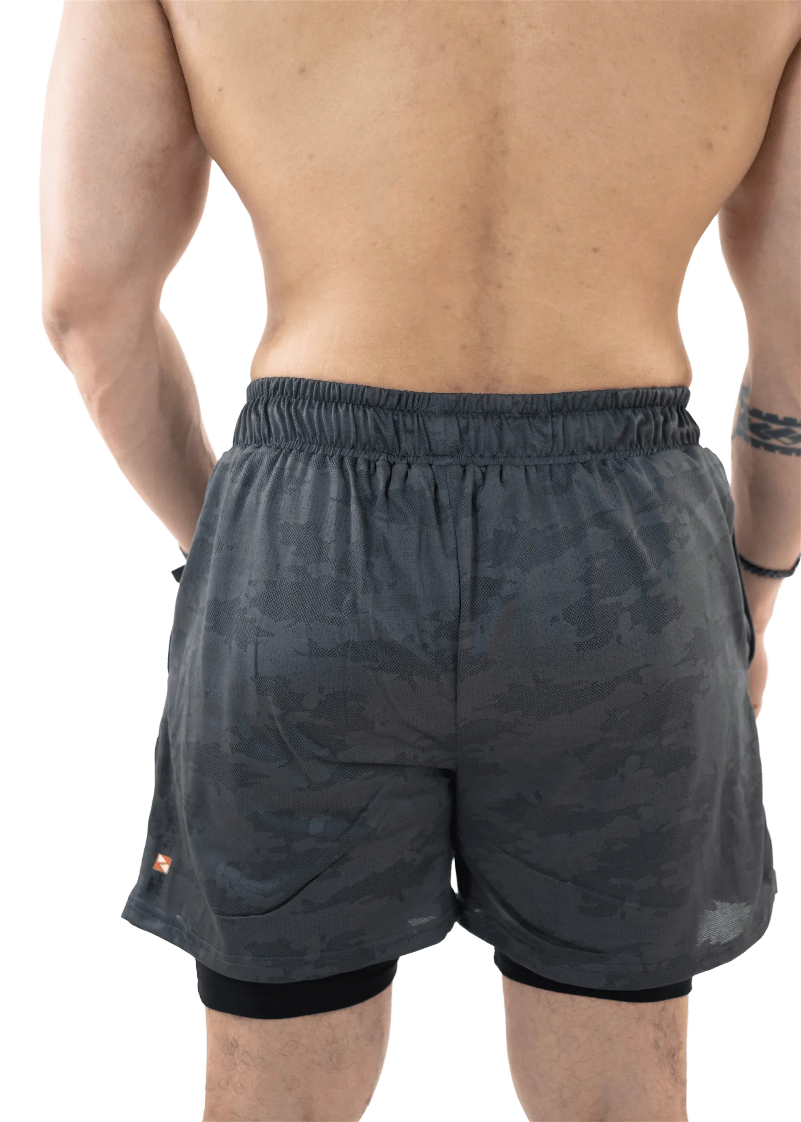 Grey 2Layer Performance Shorts