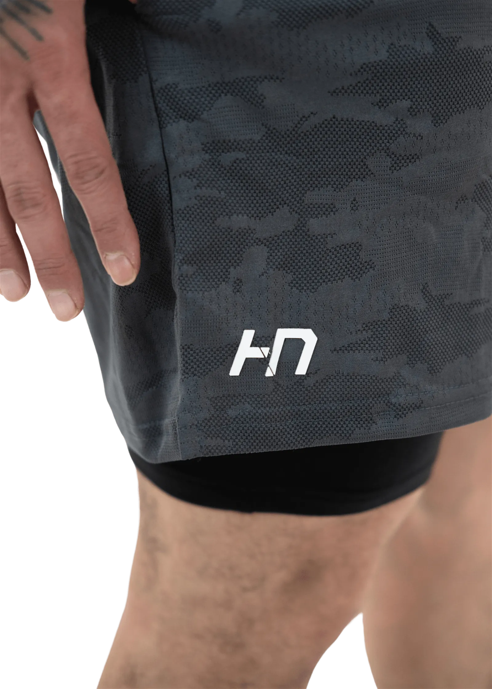 Grey 2Layer Performance Shorts