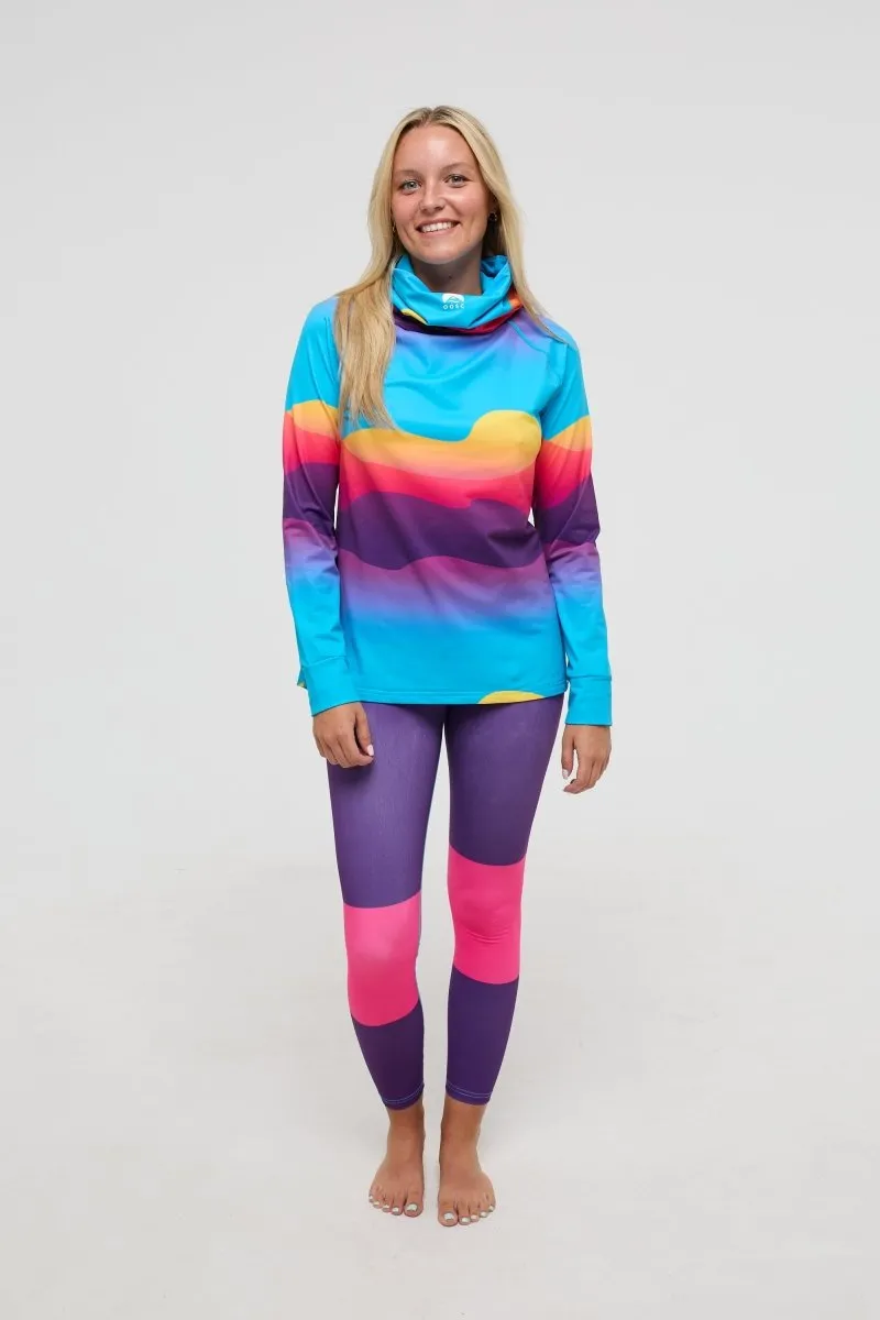 High Neck Baselayer Top Mambo Sunset -  Women's