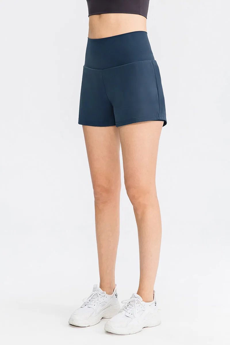 High-Rise Track Running Shorts