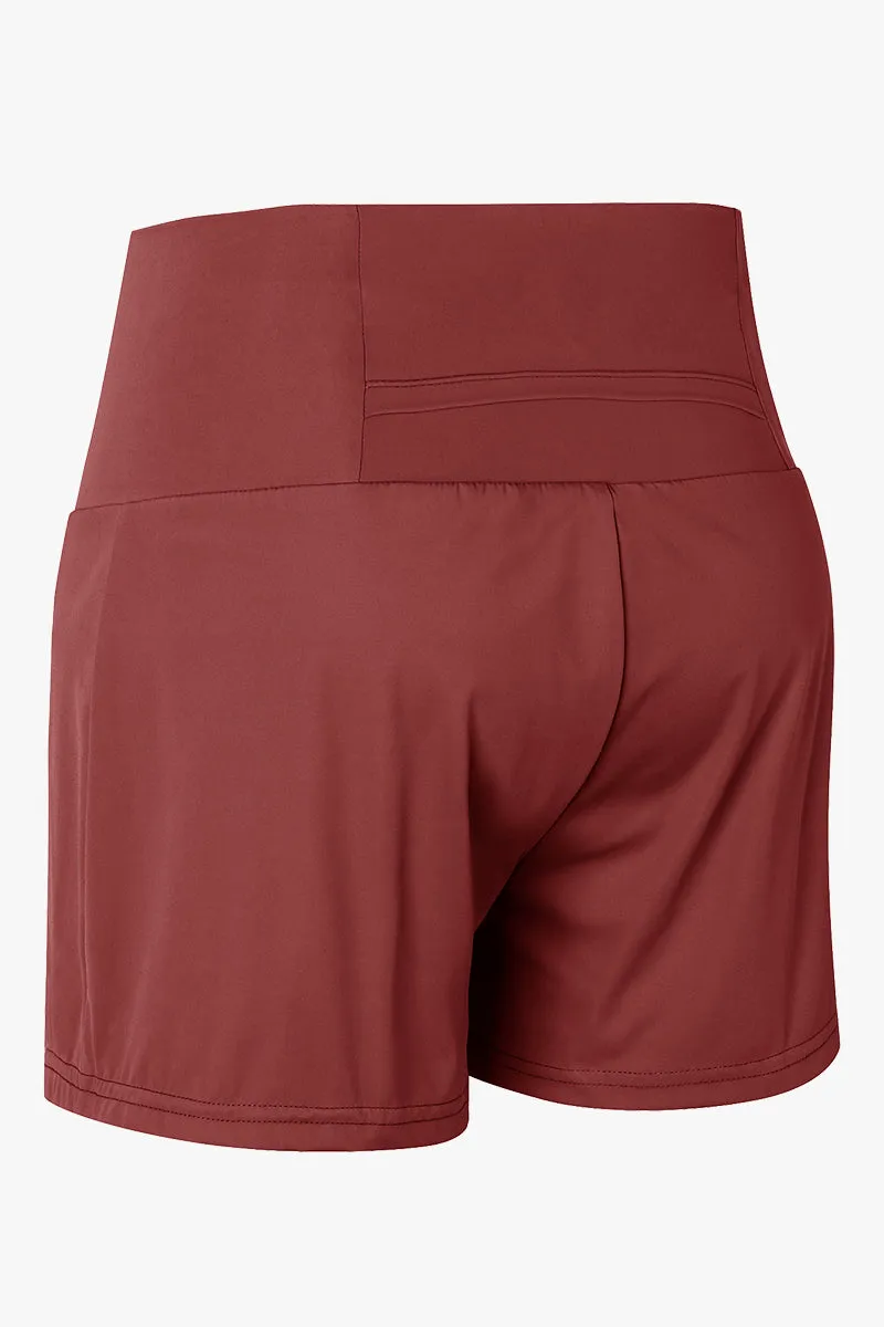 High-Rise Track Running Shorts