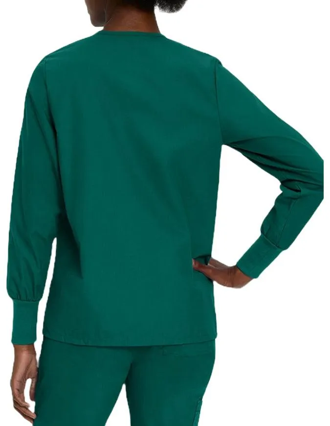 Landau 29 Inch Women's Snap Front Nursing Scrub Jacket