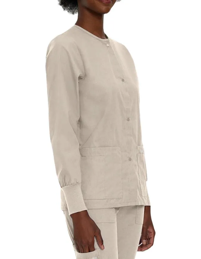 Landau 29 Inch Women's Snap Front Nursing Scrub Jacket