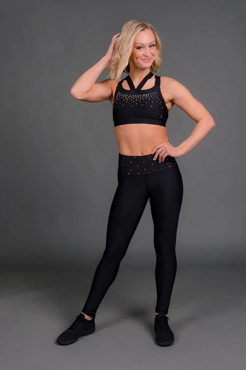 Legendary Legging in Black Crystal