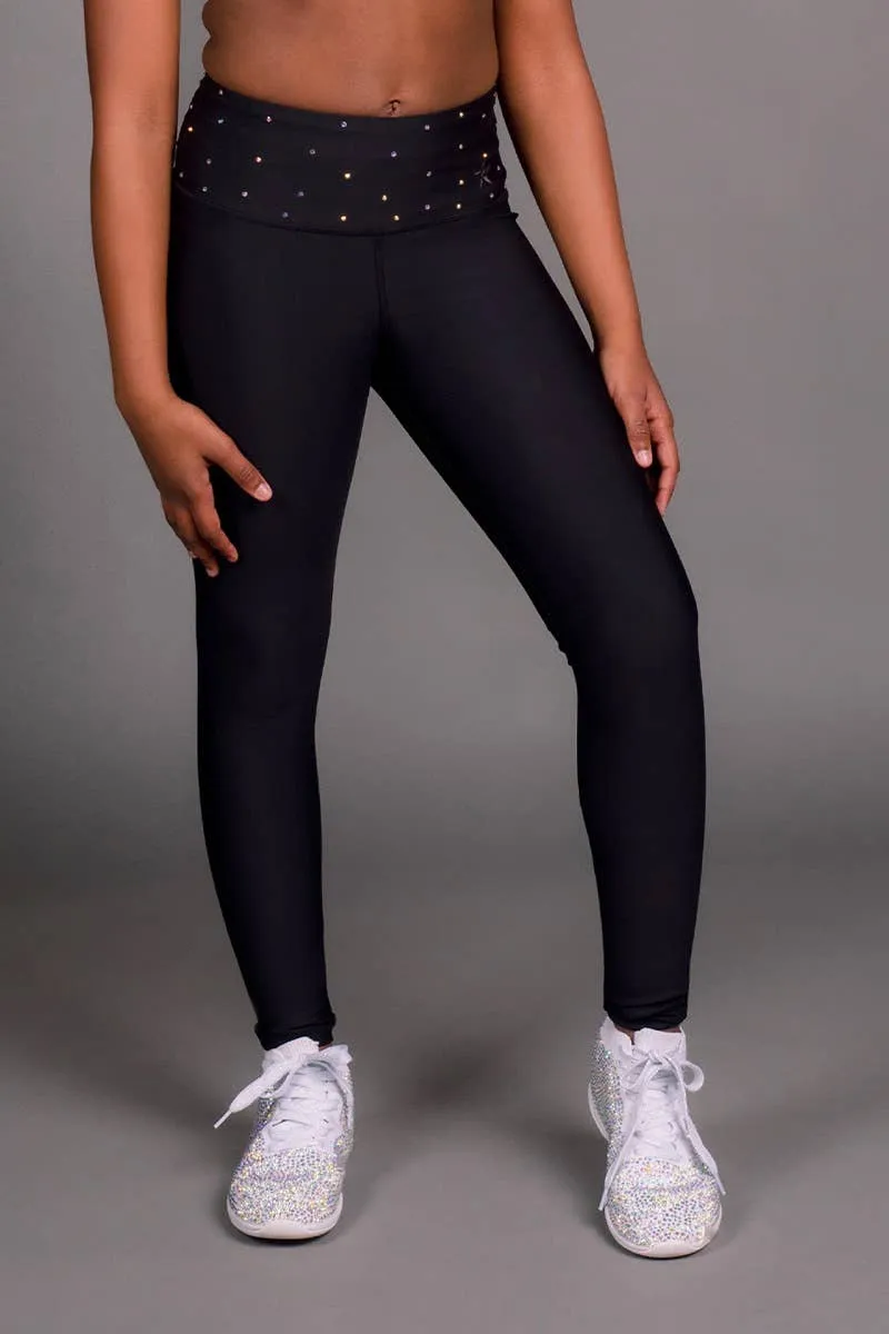 Legendary Legging in Black Crystal