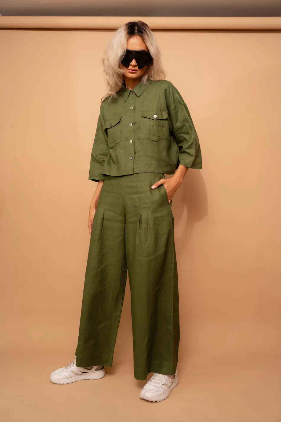 Linen Palazzo Pants