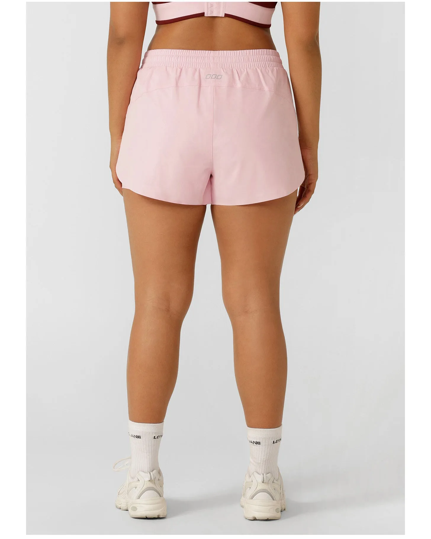 Lorna Jane Lightspeed Phone Pocket Run Short - Sweet Pink