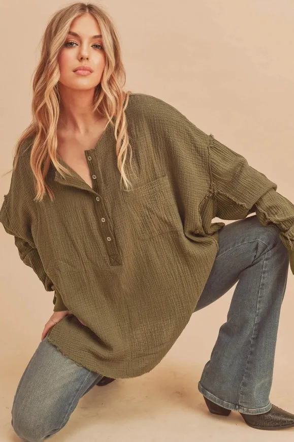 Majorie Top Olive