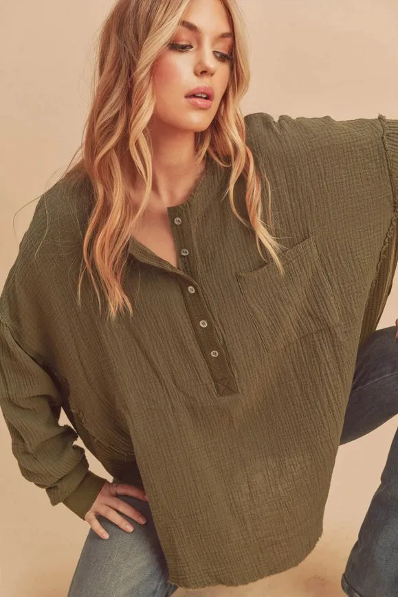 Majorie Top Olive