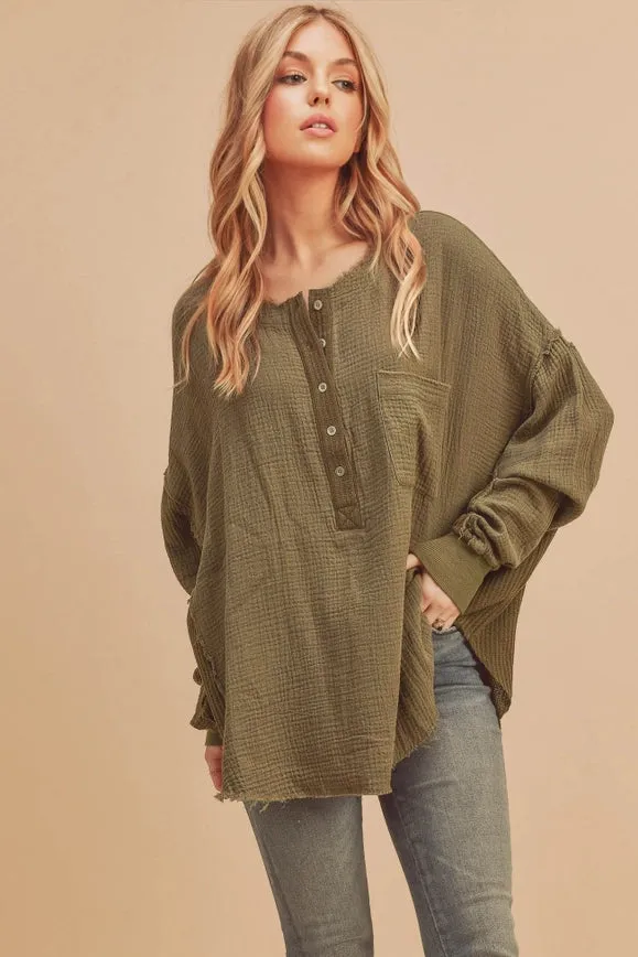 Majorie Top Olive