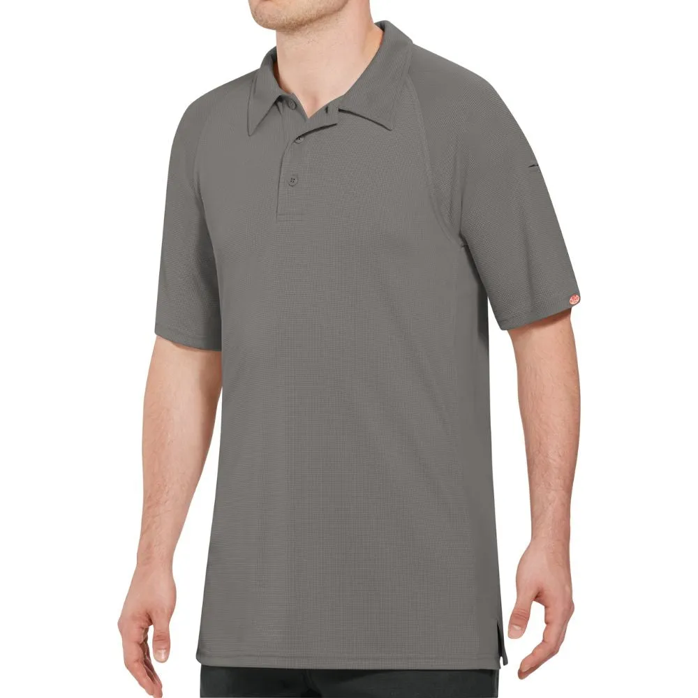 Men's Red Kap Short Sleeve Performance Knit® Flex Series Men's Active Polo SK92 - Grey