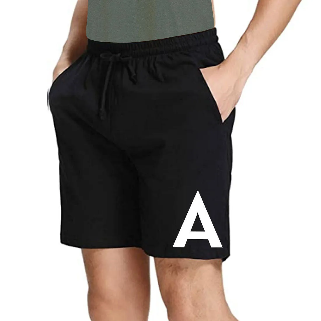 Nutcase Personalized Boy Casual Shorts for Black with Pocket Men Monogram