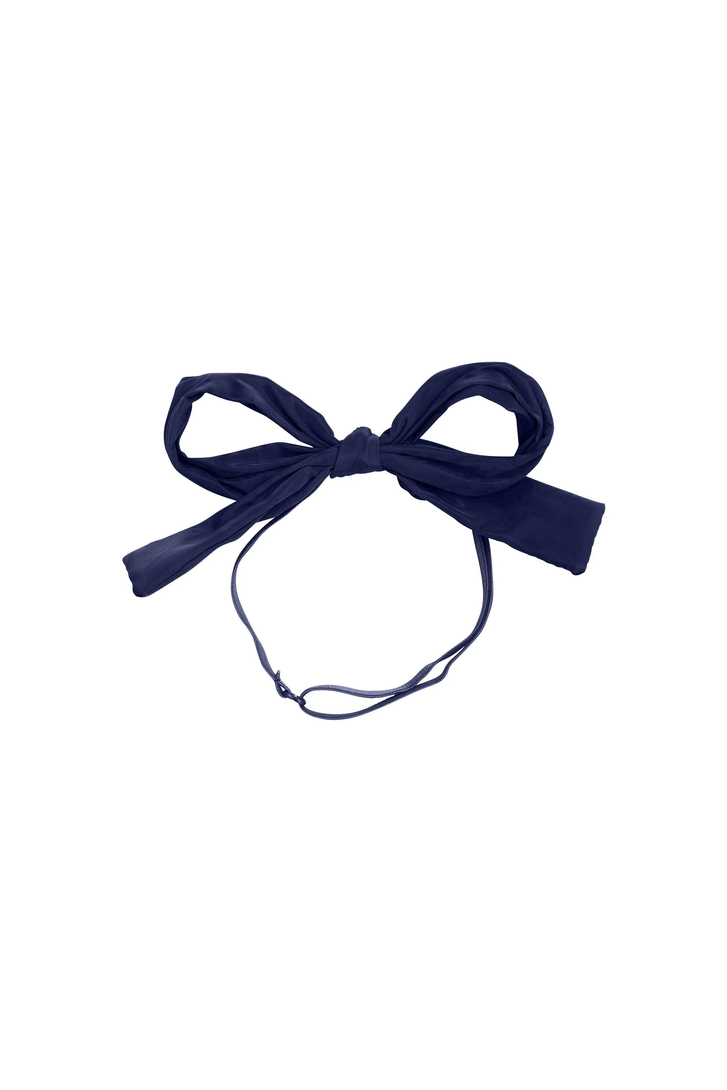 Party Bow Taffeta Wrap - Navy