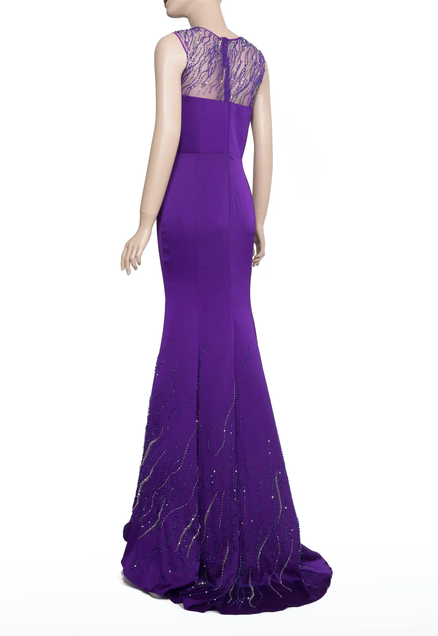 Purple Bead-embellished Dress (#Nicolle)