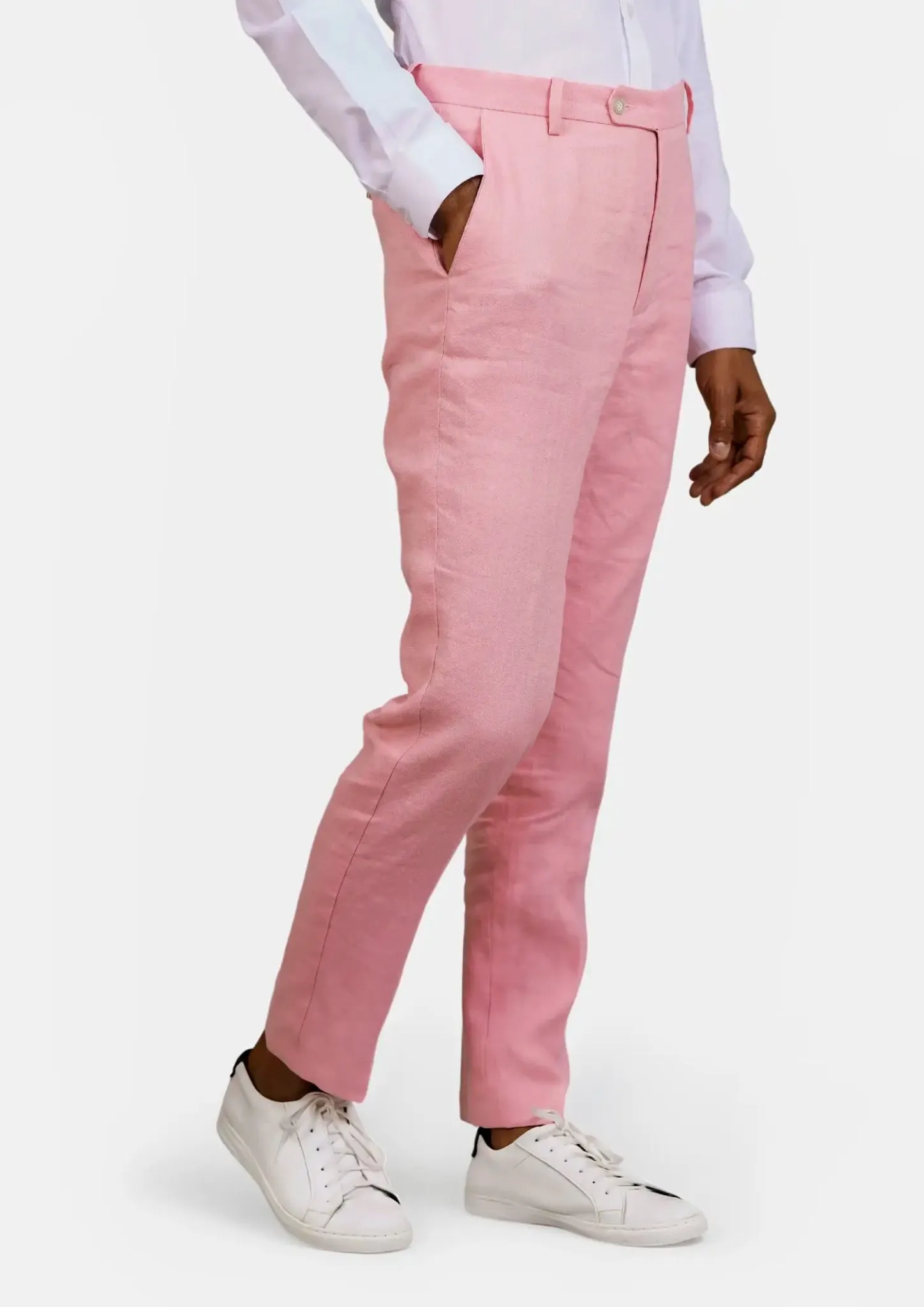 Salmon Linen Pants