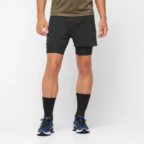 Salomon | Men's Sense Aero 2in1 Shorts - Deep Black