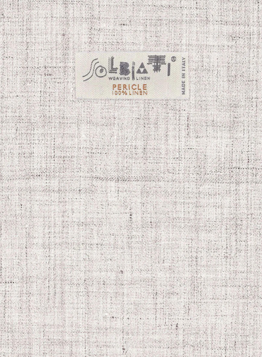 Solbiati Haze Beige Linen Pants