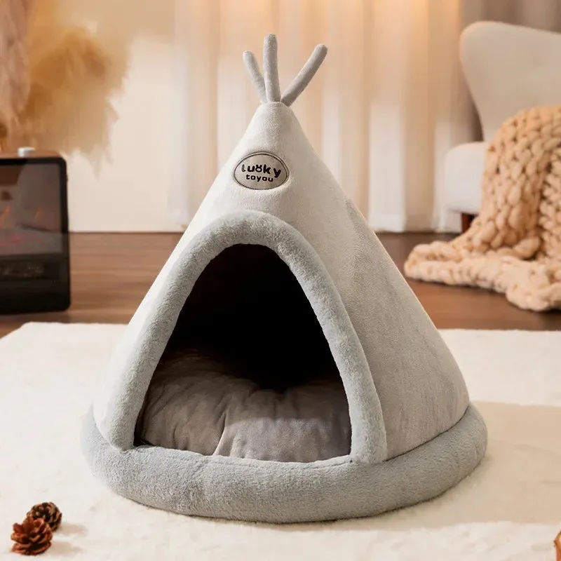 Warm Winter Pet House-Cozy Nest for Small to Medium Dogs and Cats