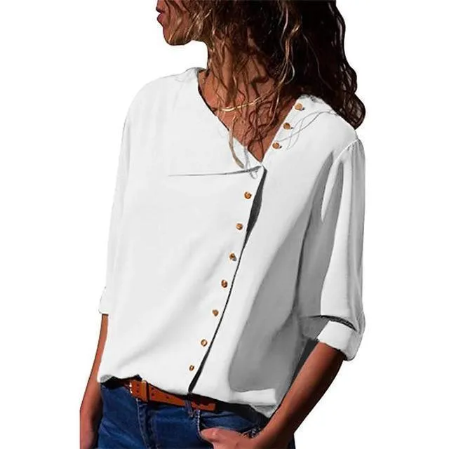 Women Blouse Summer Chiffon Blouse