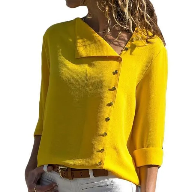 Women Blouse Summer Chiffon Blouse