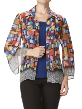 Women's Blouses on Sale Colorful no Crease Chiffon Fabric Flattering fit Quality Made In Canada Exclusive At Yvonne Marie Boutiques